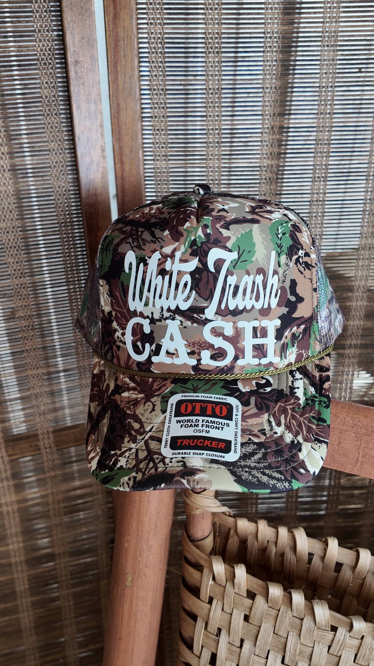 Camo White Trash Cash